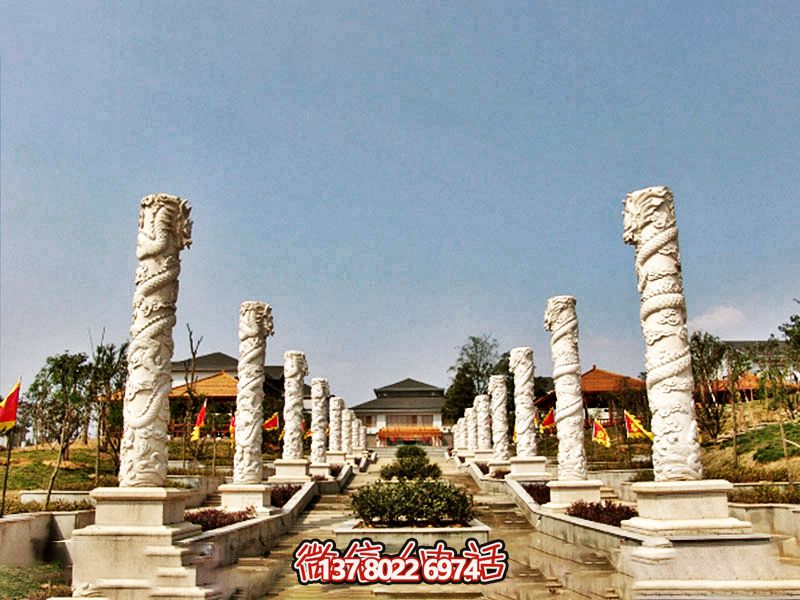 傳統工藝石雕龍柱，傳承古老文化