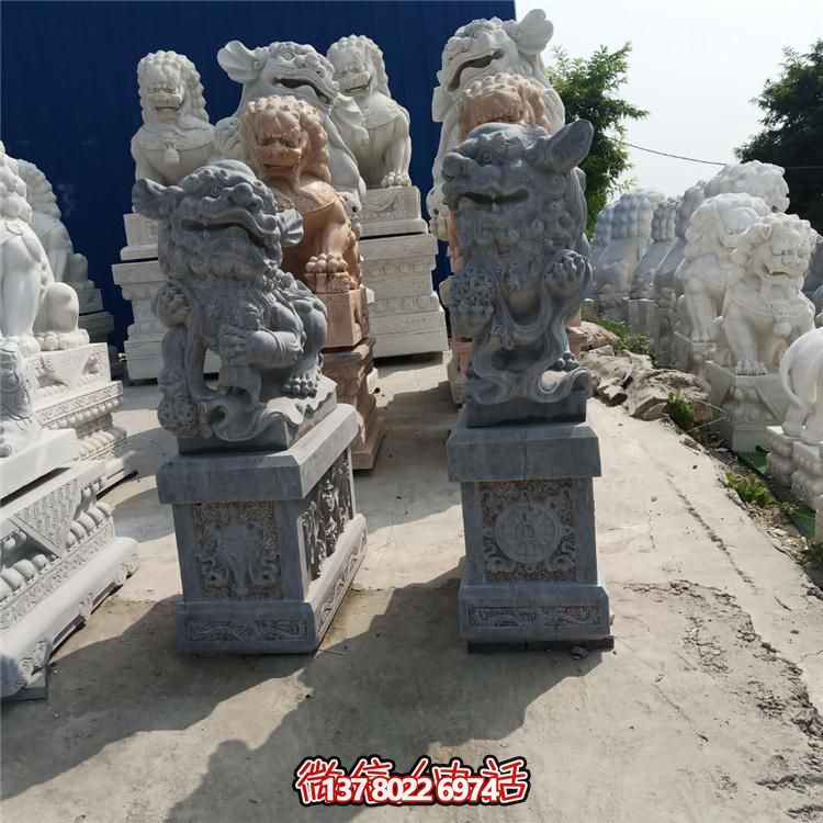 精美獅子大理石石雕，為庭院、公司、門口添彩