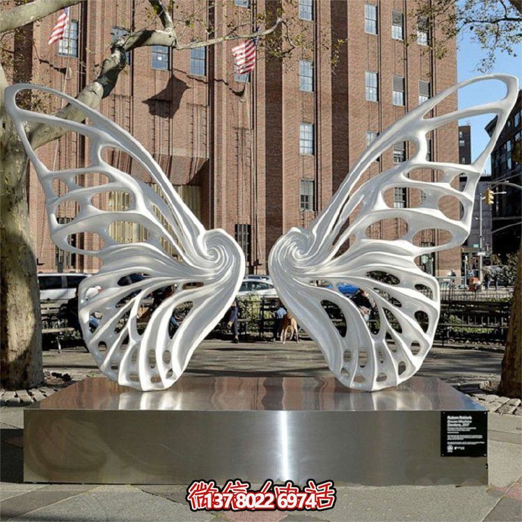 精致的不銹鋼景觀蝴蝶擺件，裝點你的別墅小區(qū)