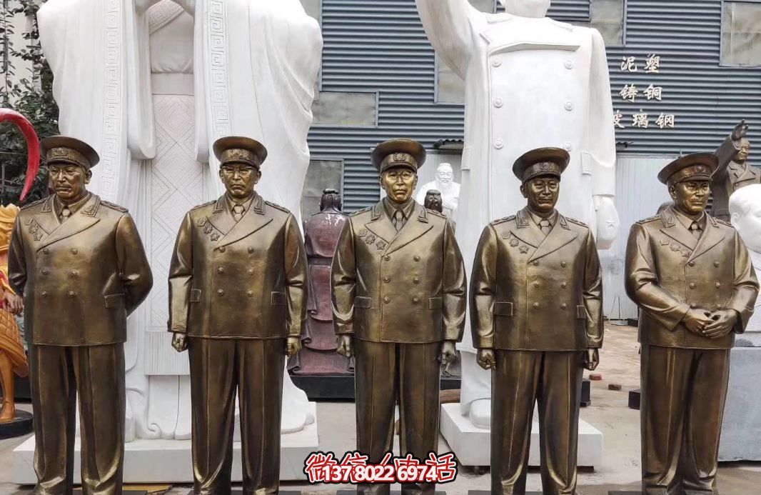 仿銅偉人元帥玻璃鋼雕塑，締造景區世界十大經典
