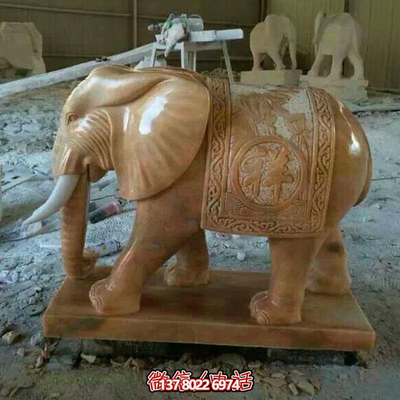 室內(nèi)裝飾藝術(shù)品——紅色晚霞大象石雕景觀擺件 室內(nèi)裝飾藝術(shù)品——紅色晚霞大象石雕景觀擺件