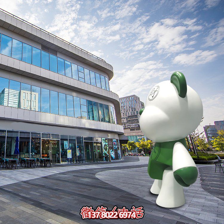 玻璃鋼創(chuàng)意熊雕塑，點(diǎn)亮商場(chǎng)卡通園林景觀