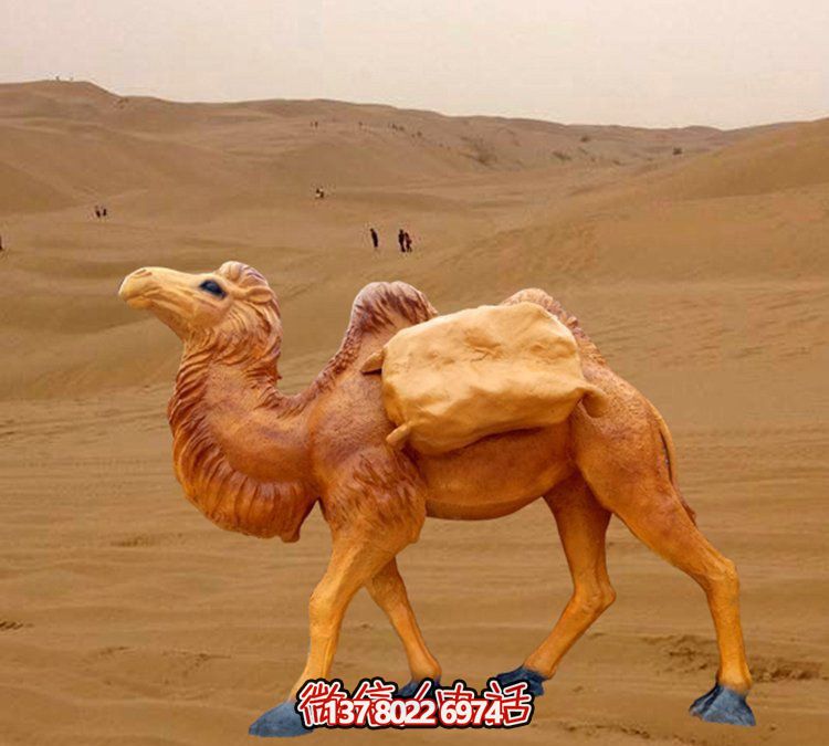 仿真駱駝雕塑，裝點園林廣場