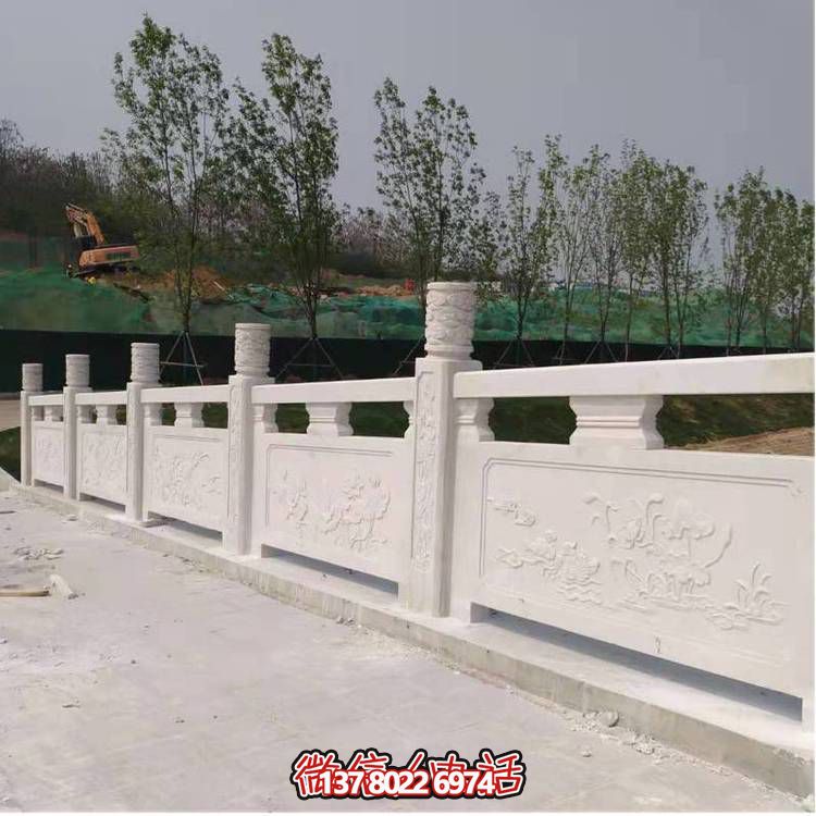 精致經(jīng)典設(shè)計石材園林防護扶手