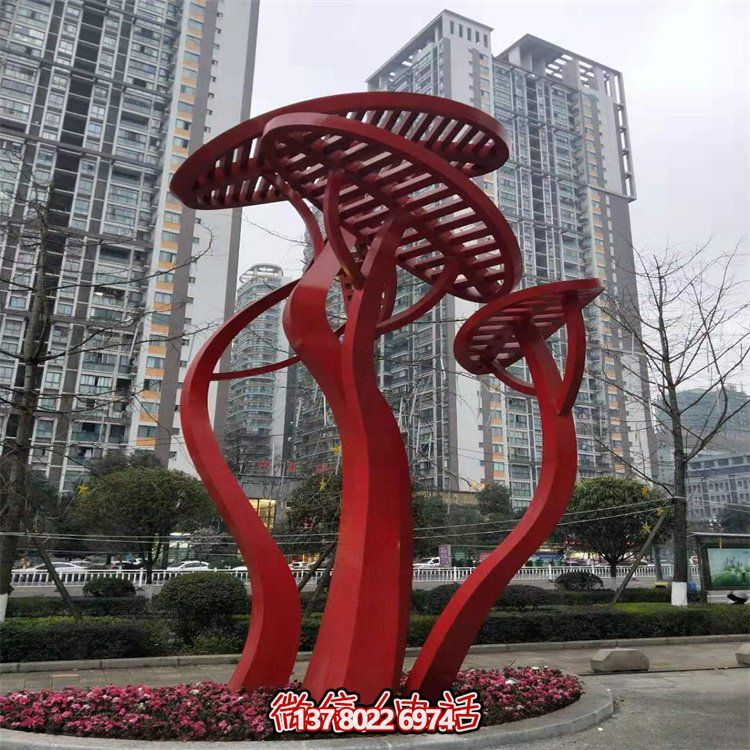 不銹鋼創(chuàng)意樹(shù)雕塑——為公園增添抽象創(chuàng)意