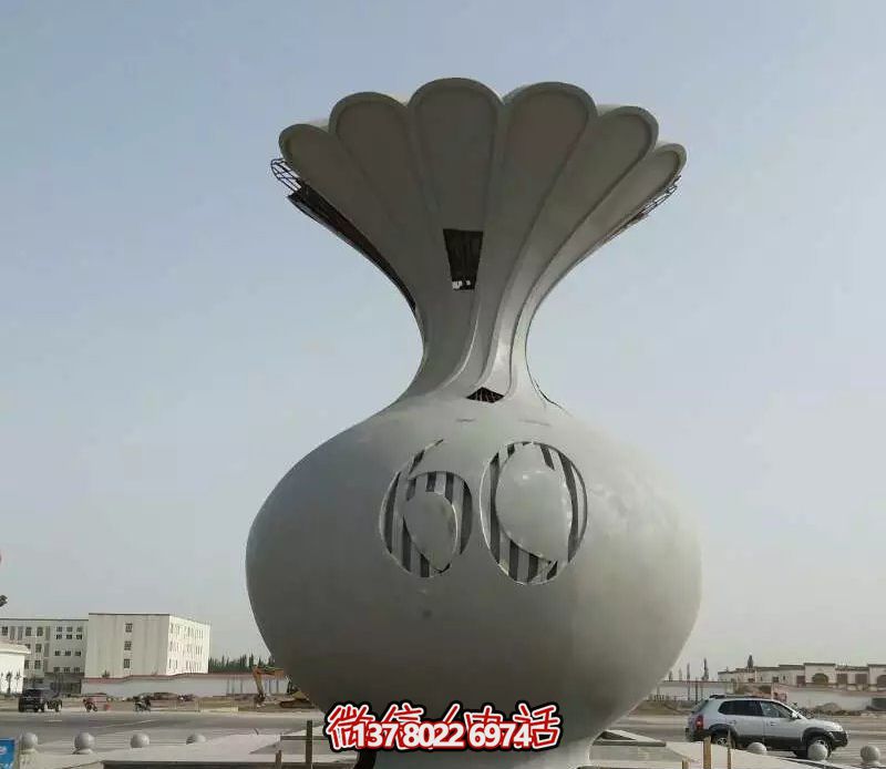 不銹鋼創(chuàng)意花籃雕塑 不銹鋼創(chuàng)意花籃雕塑