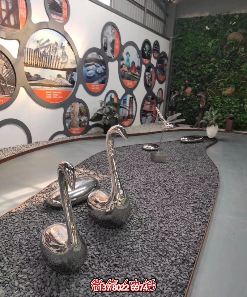 室內(nèi)不銹鋼白鋼鏡面抽象美陳裝飾品天鵝雕塑 室內(nèi)不銹鋼白鋼鏡面抽象美陳裝飾品天鵝雕塑