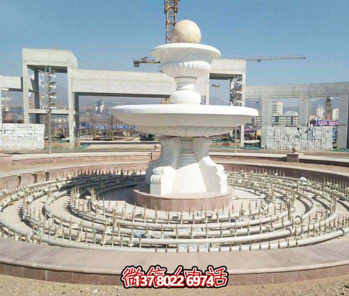 廣場(chǎng)景觀漢白玉風(fēng)水球噴泉石雕 廣場(chǎng)景觀漢白玉風(fēng)水球噴泉石雕