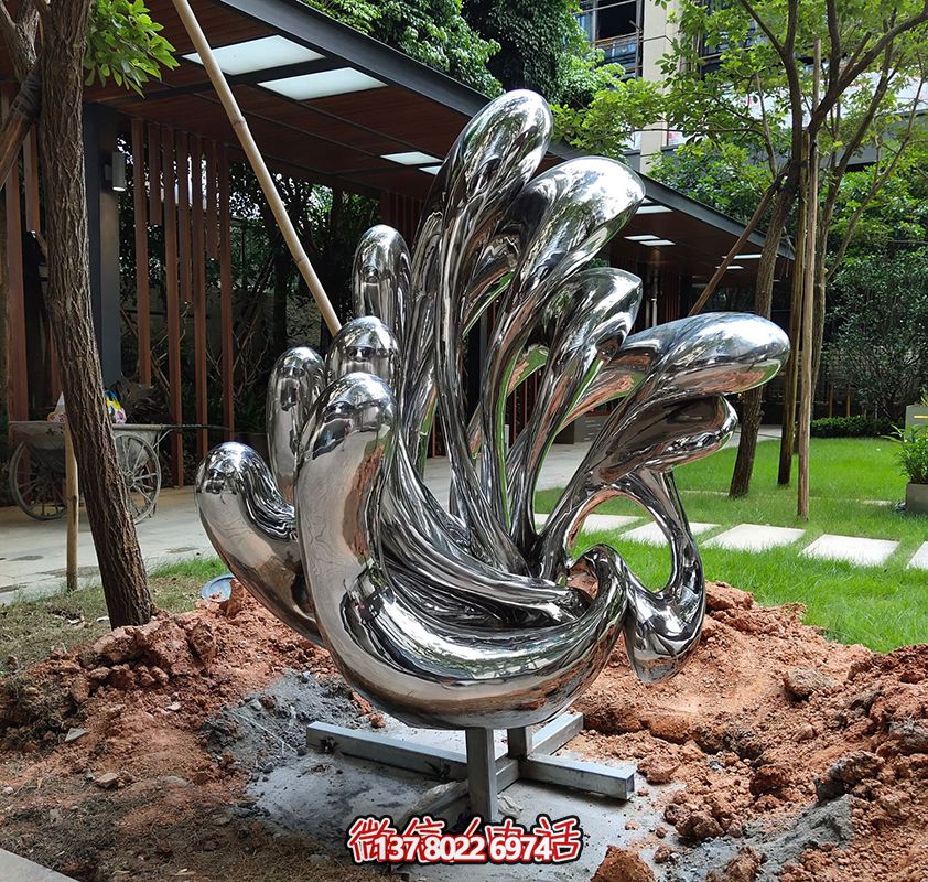 公園創意不銹鋼鏡面珊瑚景觀雕塑 公園創意不銹鋼鏡面珊瑚景觀雕塑