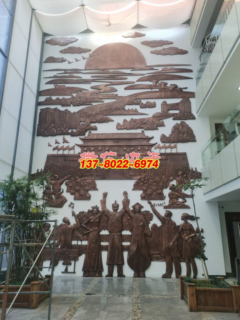 《山河筑夢?同心共輝》—— 民族奮進(jìn)與家國榮光的銅浮雕長卷